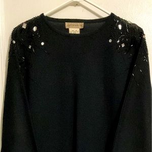 Liz, Claiborne… black wool, midi dress size M